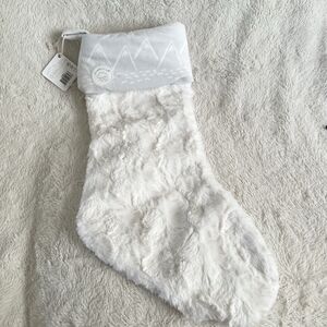 Slumberkins White Plush Christmas Holiday Stocking Limited Release